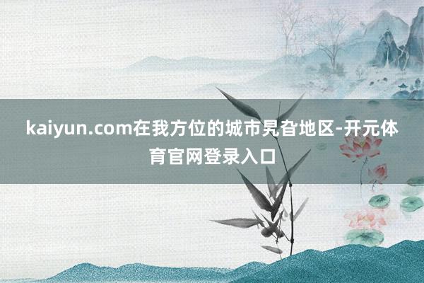 kaiyun.com在我方位的城市旯旮地区-开元体育官网登录入口